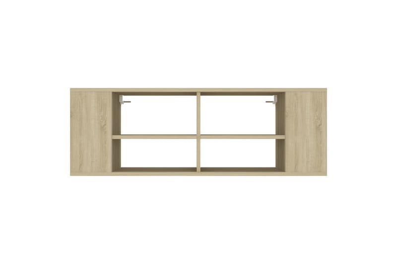 Vegghengt TV-benk sonoma eik 102x35x35 cm sponplate - Brun - Møbler - Mediamøbel & tv møbel - TV-skap