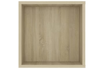 Vegghengt TV-benk sonoma eik 102x35x35 cm sponplate - Brun - Møbler - Mediamøbel & tv møbel - TV-skap