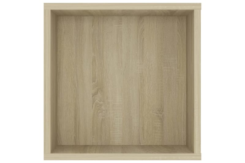 Vegghengt TV-benk sonoma eik 102x35x35 cm sponplate - Brun - Møbler - Mediamøbel & tv møbel - TV-skap