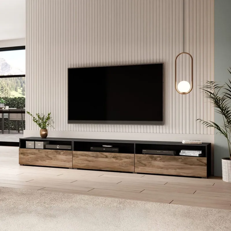 Vegghengt TV-enhet Baros 3 Nedfellbar Dør - Touchwood - Møbler - Mediamøbel & tv møbel - TV-benk & mediabenk