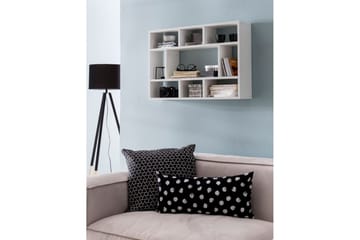 Vegghylle Wohnling melaminbelagt sponplate, bokoppbevaring, veggmontert, moderne stil Hvit - Hvit - Oppbevaring - Hyller - Vegghylle