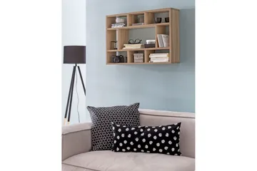 Vegghylle Wohnling melaminbelagt sponplate, bokoppbevaring, veggmontert, moderne stil Sonoma - Sonoma - Oppbevaring - Hyller - Vegghylle
