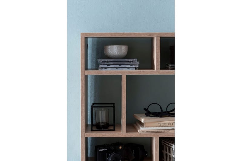 Vegghylle Wohnling melaminbelagt sponplate, bokoppbevaring, veggmontert, moderne stil Sonoma - Sonoma - Oppbevaring - Hyller - Vegghylle