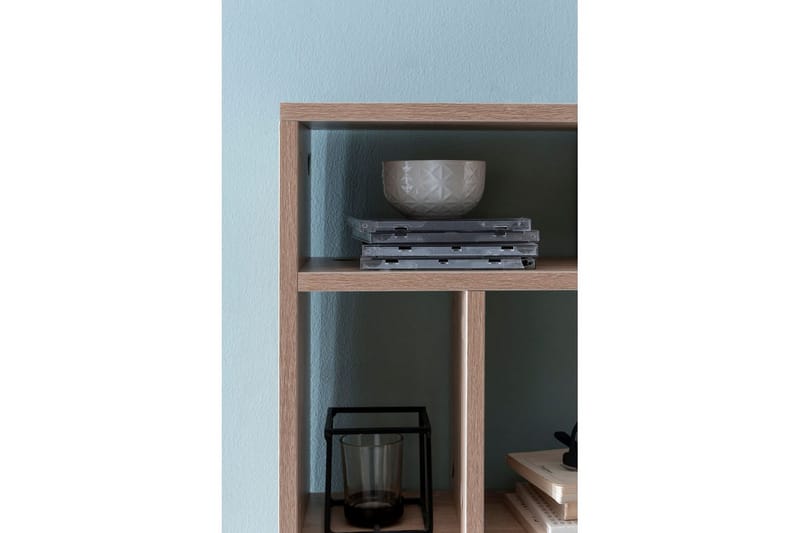 Vegghylle Wohnling melaminbelagt sponplate, bokoppbevaring, veggmontert, moderne stil Sonoma - Sonoma - Møbler - Mediamøbel & tv møbel - TV-hylle