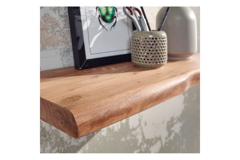 Vegghylle Wohnling trekant, heltre, flytende hylle, landlig stil 60 cm - 60 cm - Møbler - Mediamøbel & tv møbel - TV-hylle