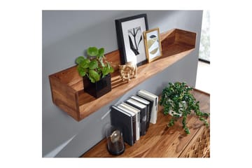 Vegghylle Wohnling Vegghengt i heltre 120 cm landstil - Oppbevaring - Hyller - Vegghylle