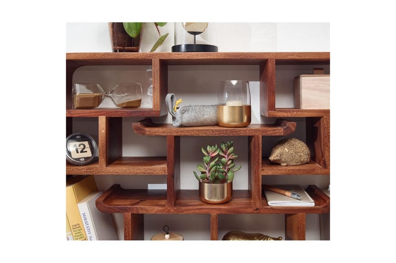 Vegghylle Wohnling Vegghengt pynteshelf i heltre 80 cm landstil - Møbler - Mediamøbel & tv møbel - TV-hylle
