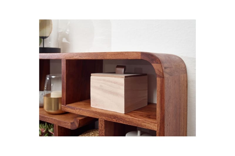 Vegghylle Wohnling Vegghengt pynteshelf i heltre 80 cm landstil - Møbler - Mediamøbel & tv møbel - TV-hylle