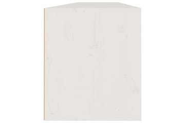 Veggskap 2 stk hvit 80x30x35 cm heltre furu - Hvit - Møbler - Mediamøbel & tv møbel - TV-benk & mediabenk