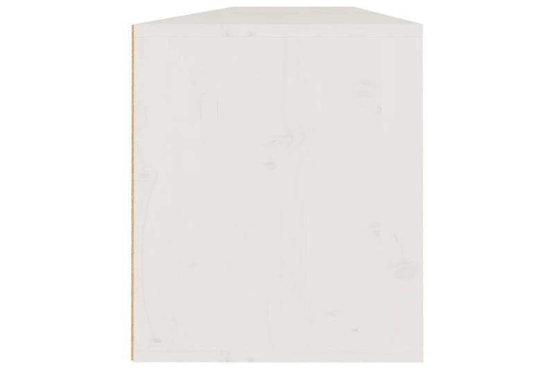 Veggskap 2 stk hvit 80x30x35 cm heltre furu - Hvit - Møbler - Mediamøbel & tv møbel - TV-benk & mediabenk