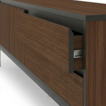 Velar TV-benk 180x55x40 cm - Milano Walnut, Wood Black, Black - Møbler - Mediamøbel & tv møbel - TV-benk & mediabenk