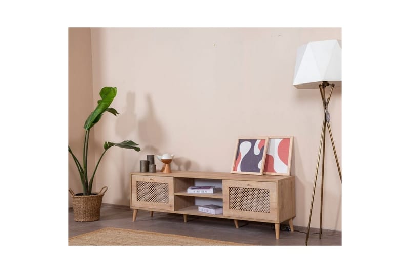 Velin TV-benk 55 cm - Mellomfarget tre - Møbler - Mediamøbel & tv møbel - TV-benk & mediabenk