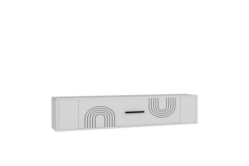 Veyra TV-benk 120x26 cm - Hvit - Møbler - Mediamøbel & tv møbel - Mediestativ & veggfeste
