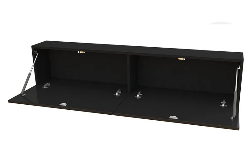 Vigo TV-møbelsett 280x40x180 cm - Svart / Hvit - Møbler - Mediamøbel & tv møbel - TV-møbelsett