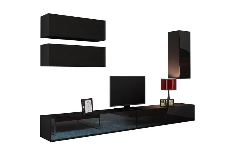 Vigo TV-møbelsett 280x40x180 cm - Møbler - Mediamøbel & tv møbel - TV-møbelsett