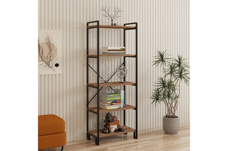 Vion Bokhylle 30 cm - Natur/Sort - Oppbevaring - Hyller - Bokhylle