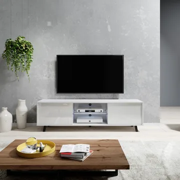 Vipan TV-benk 140 cm - Hvit - Møbler - Mediamøbel & tv møbel - TV-benk & mediabenk