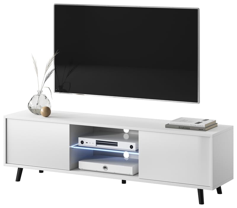 Vipan TV-benk 140 cm - Hvit - Møbler - Mediamøbel & tv møbel - TV-benk & mediabenk