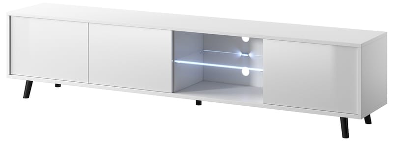 Vipan TV-benk 175 cm - Hvit - Møbler - Mediamøbel & tv møbel - TV-benk & mediabenk