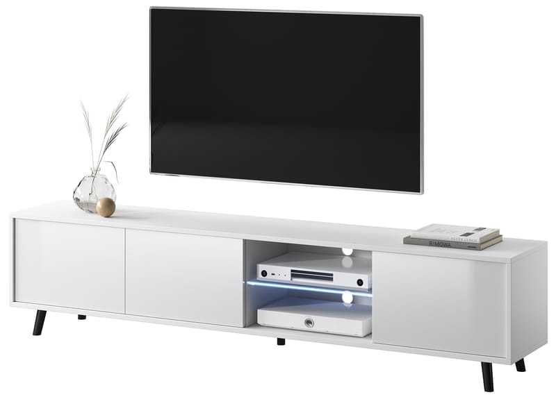 Vipan TV-benk 175 cm - Hvit - Møbler - Mediamøbel & tv møbel - TV-benk & mediabenk