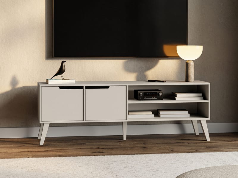 Virello TV-benk 160 cm - beige - Møbler - Mediamøbel & tv møbel - TV-benk & mediabenk