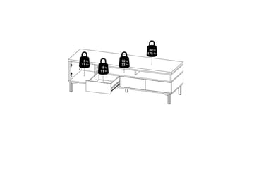 Virender TV-benk 48,2 cm - Møbler - Mediamøbel & tv møbel - TV-benk & mediabenk