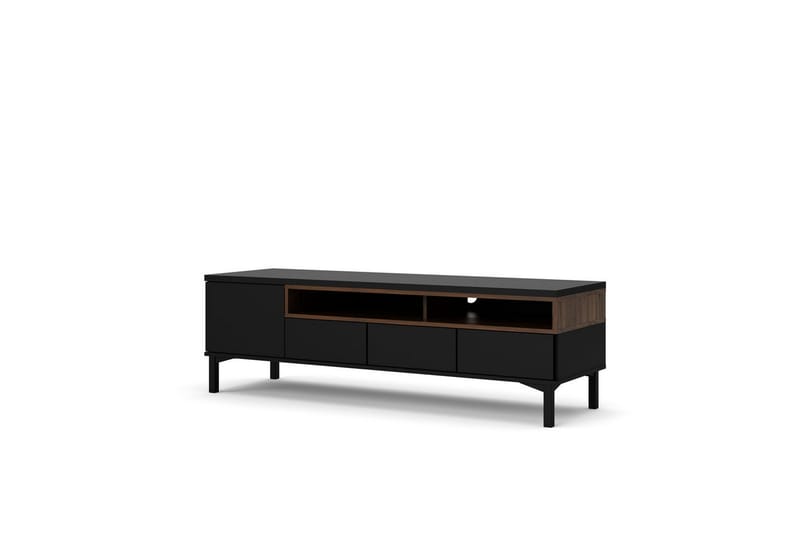 Virender TV-stativ 48 cm - Svart/Natur - Møbler - Mediamøbel & tv møbel - Mediestativ & veggfeste