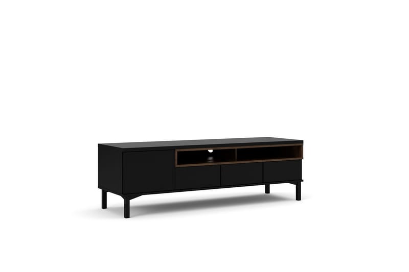 Virender TV-stativ 48 cm - Svart/Natur - Møbler - Mediamøbel & tv møbel - Mediestativ & veggfeste