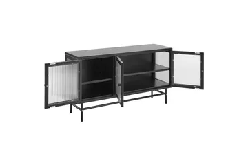 Vitrine Devon Svart - Svart - Oppbevaring - Skap - Vitrineskap