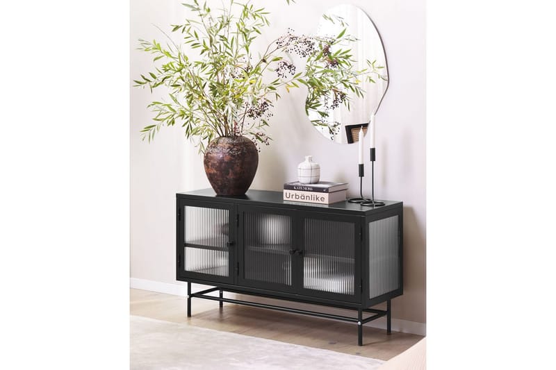 Vitrine Devon Svart - Svart - Møbler - Mediamøbel & tv møbel - TV-skap
