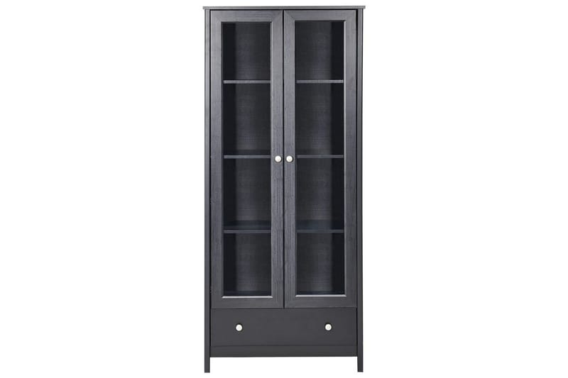 Vitrine Nornalup Svart - Svart - Oppbevaring - Skap - Vitrineskap
