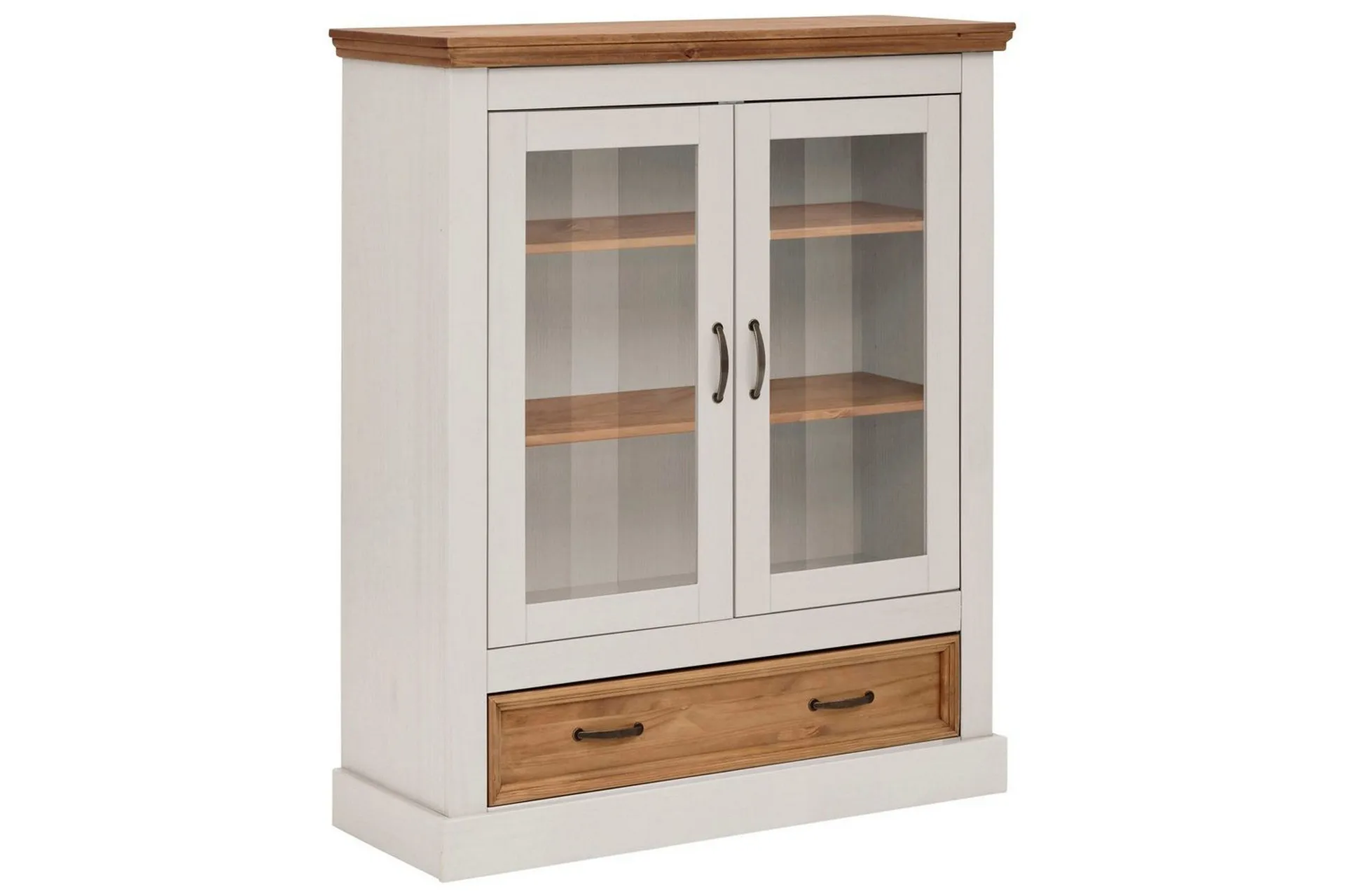 Vitrine Selma Hvit/Beis/Voks - Hvit/Beis/Voks