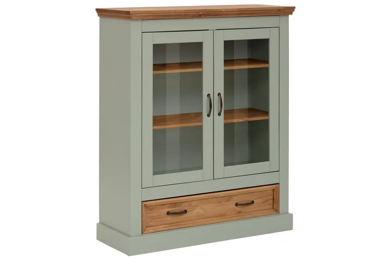 Vitrine Selma Salviegrønn/Beis/Voks, Salviegrønn/Beis/Voks