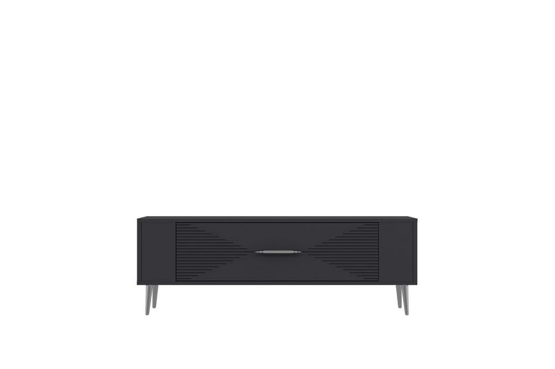 Vornis TV-benk 120 cm - Antrasitt/Sølv - Møbler - Mediamøbel & tv møbel - TV-benk & mediabenk