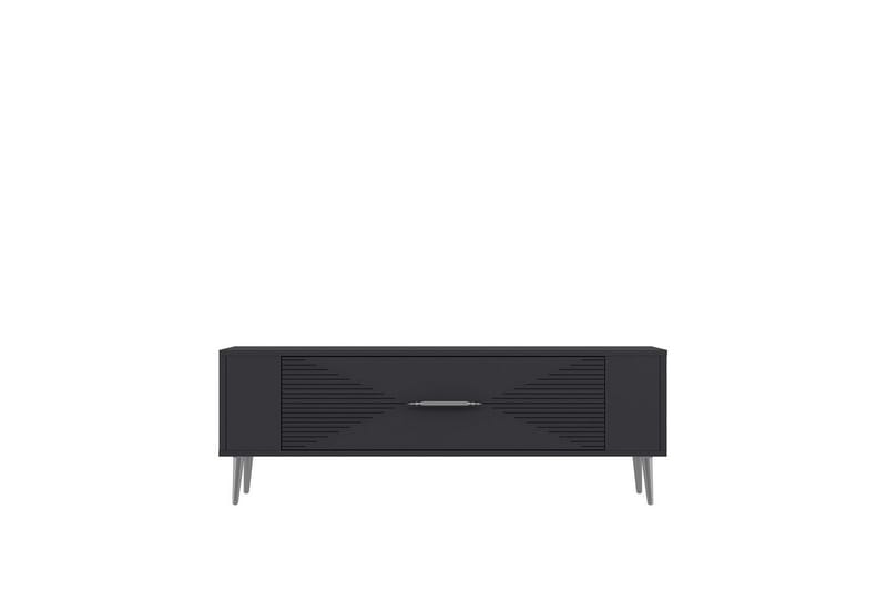 Vornis TV-benk 120 cm - Antrasitt/Sølv - Møbler - Mediamøbel & tv møbel - TV-benk & mediabenk