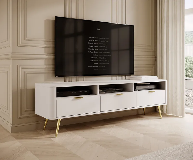 Walia TV-benk 162 cm - Hvit - Møbler - Mediamøbel & tv møbel - TV-benk & mediabenk