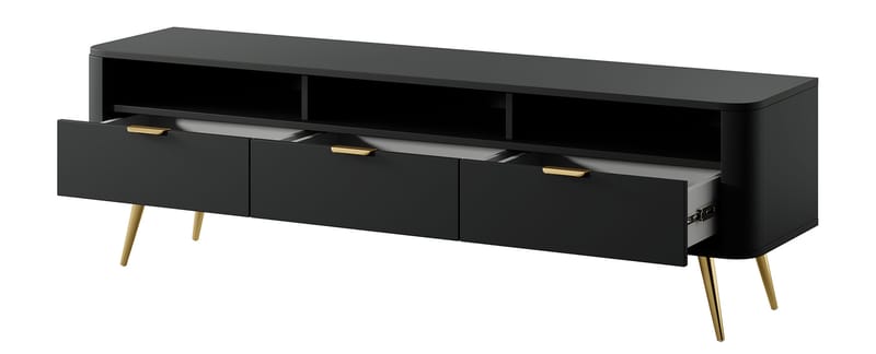 Walia TV-benk 162 cm - Svart - Møbler - Mediamøbel & tv møbel - TV-benk & mediabenk