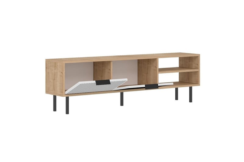 Wenus TV-benk 150 cm - Eik/Hvit - Møbler - Mediamøbel & tv møbel - TV-benk & mediabenk