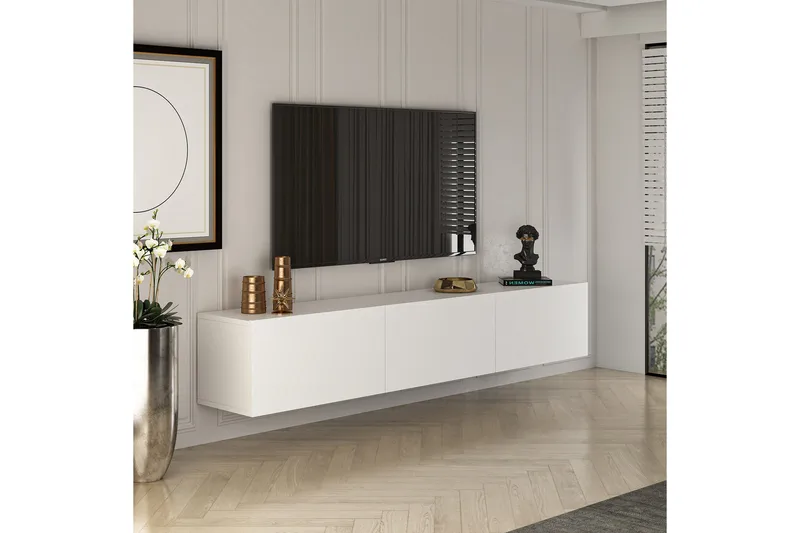 West Tv-benk 150 cm - Hvit - Møbler - Mediamøbel & tv møbel - TV-benk & mediabenk