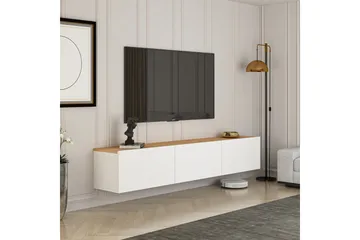West Tv-benk 150 cm - Hvit/Brun - Møbler - Mediamøbel & tv møbel - TV-benk & mediabenk
