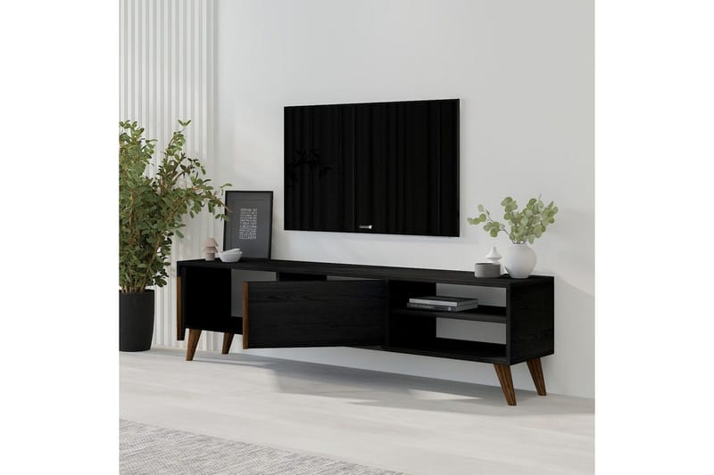 Ythmere TV-benk 160 cm - Svart - Møbler - Mediamøbel & tv møbel - TV-benk & mediabenk