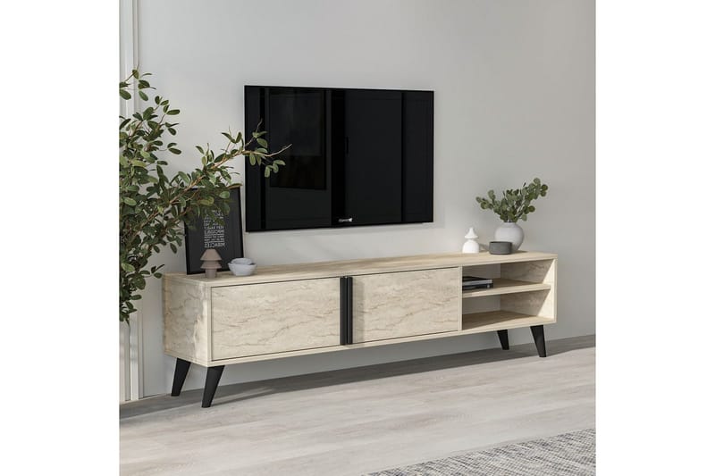 Ythmere TV-benk 160 cm - Taupe - Møbler - Mediamøbel & tv møbel - TV-benk & mediabenk