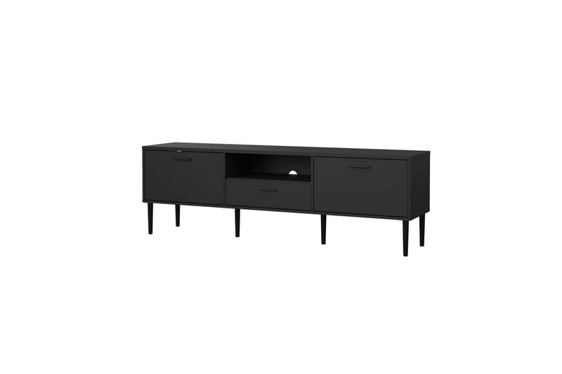 Yumi TV-benk 177 cm - Svart - Møbler - Mediamøbel & tv møbel - TV-benk & mediabenk