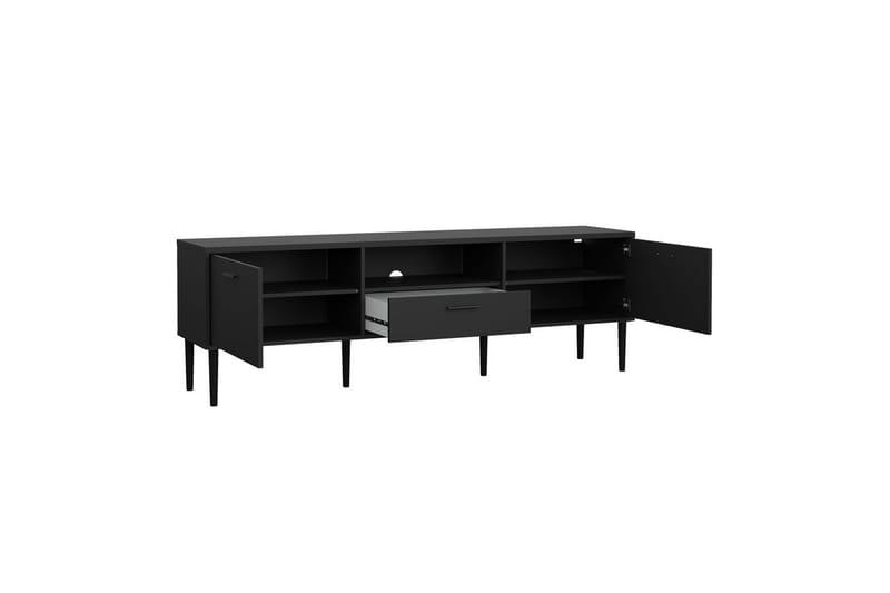 Yumi TV-benk 177 cm - Svart - Møbler - Mediamøbel & tv møbel - TV-benk & mediabenk