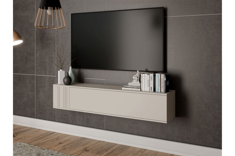 Zalricus Tv-skåp 150 cm - Beige - Møbler - Mediamøbel & tv møbel - TV-skap