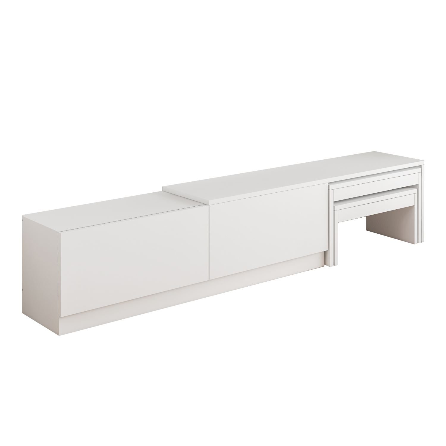 Zalven TV-benk 180x36x30 cm - hvit