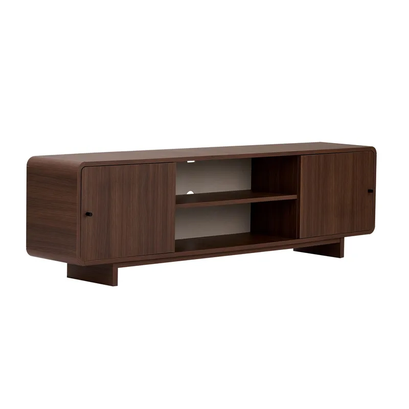 Zavio TV-benk med Oppbevaring 180x52x34 cm, Valnøtt