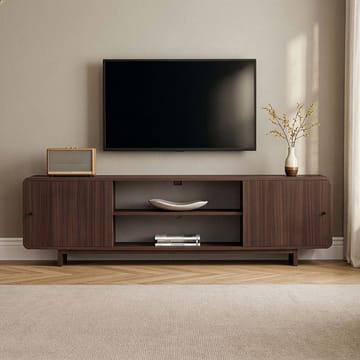 Zavio TV-benk med Oppbevaring 180x52x34 cm - Valnøtt - Møbler - Mediamøbel & tv møbel - TV-benk & mediabenk