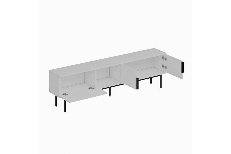 Zeiran TV-benk 180 cm - Hvit - Møbler - Mediamøbel & tv møbel - TV-benk & mediabenk