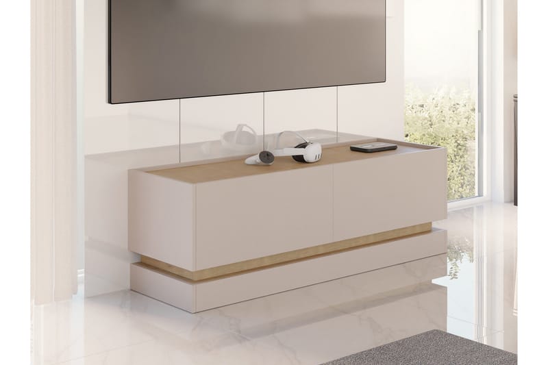 Zelric Tv-bänk 150 cm - Beige - Møbler - Mediamøbel & tv møbel - TV-benk & mediabenk